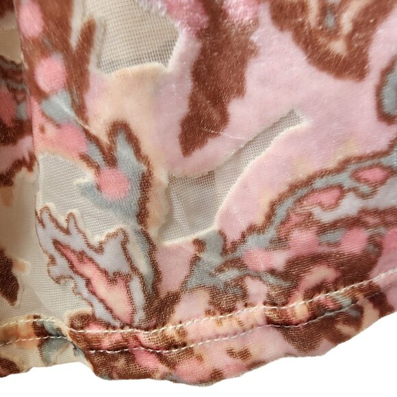 Free People Velvet Mini Dress In Petal Combo Size S NWT - Picture 8 of 16